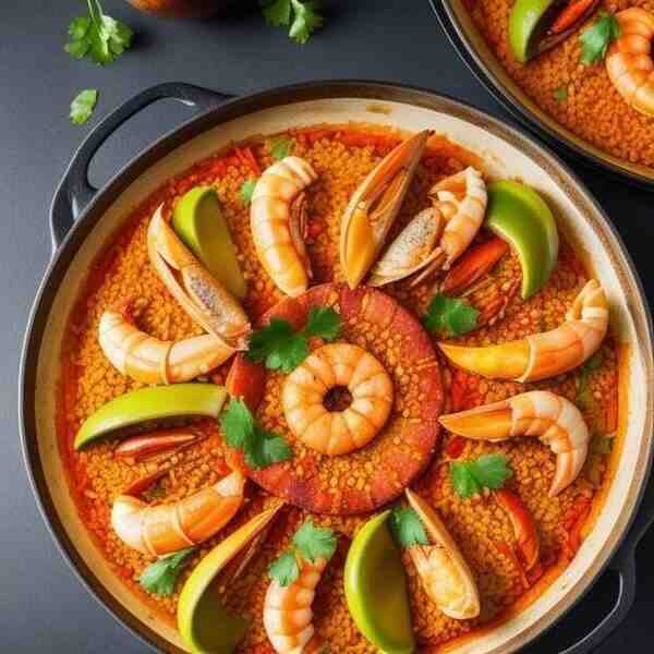 Паэлья с морепродуктами